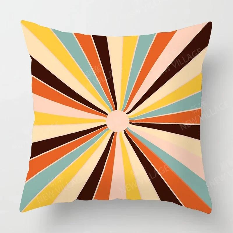 Nordic Fall Home Decor Autumn Throw Pillow Case Sofa Cushion Cover Modern   Geometry