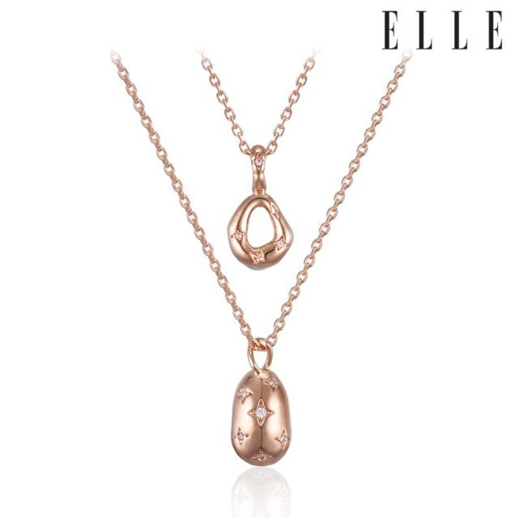 Vivid Party Dual Cubic Necklace ELBRNN214