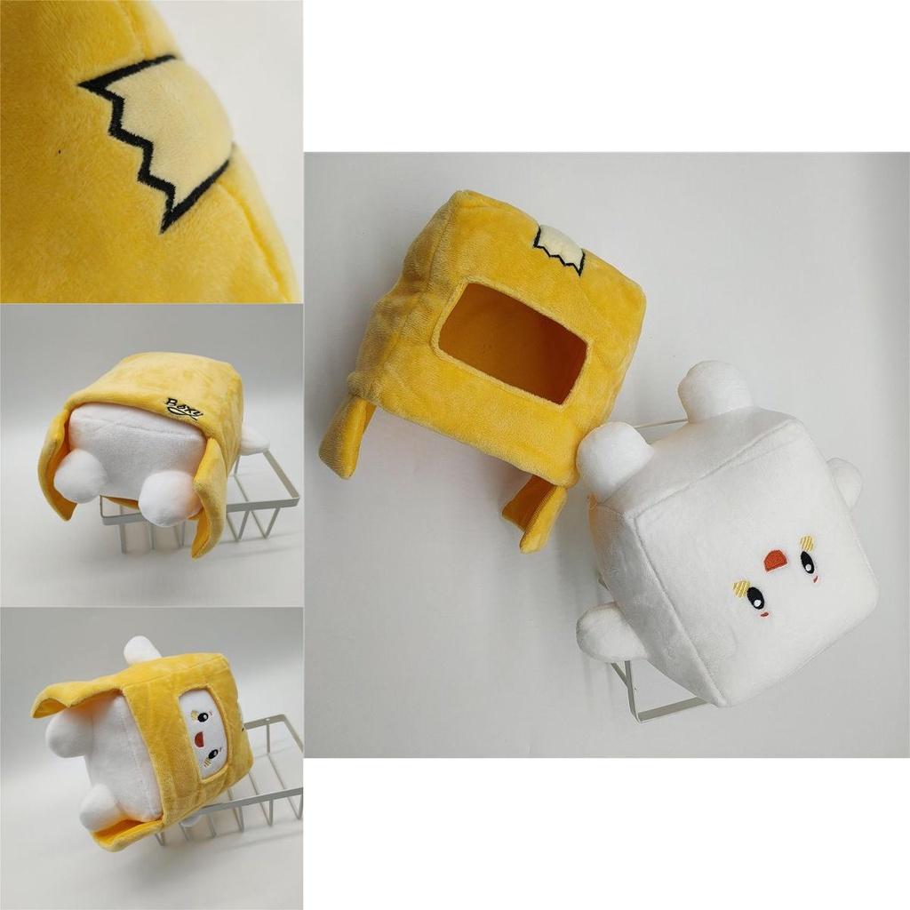 Adorable Lankybox Boxy Foxy Rocky Plush Soft Stuffed Toy Kids Game Figure Doll