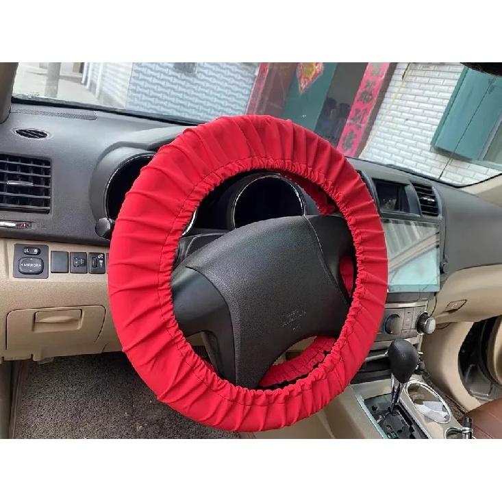 Universal Sunscreen Steering Wheel Cover - Waterproof Cloth All-Season Car Handle Protector for Driving Maintenance