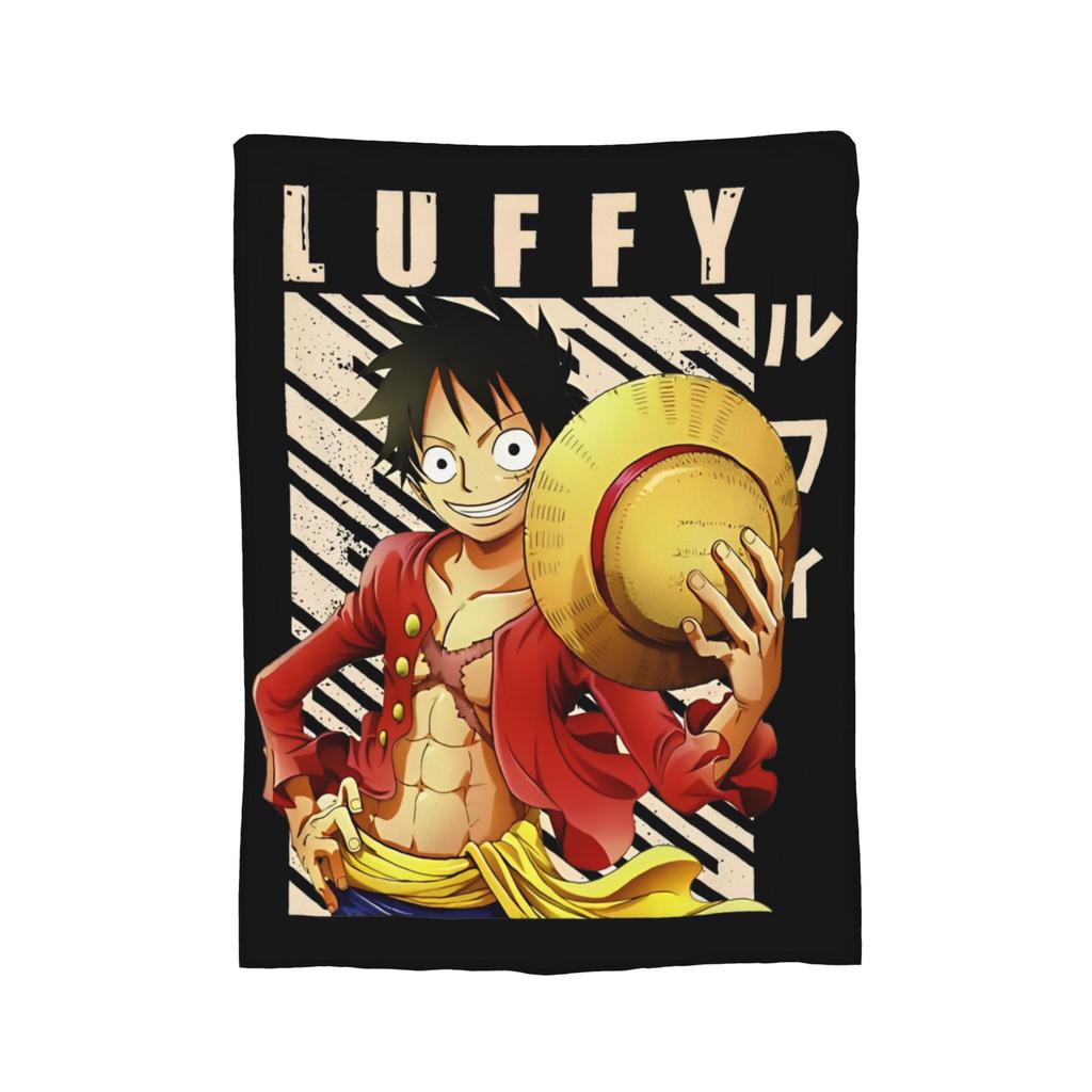 Luffy Gear 5 Flannel Throw Blankets  Blanket for Home Bedroom Soft Bedspread,