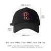 R Buchstaben Baseballkappe Damen Herbst und Winter warm lässig Sonnenschutz Gesicht klein vielseitig Street Sonnenschirm Schirmmütze
