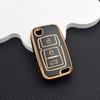 Car Key Fob Case for Geely Emgrand EC7/EU7/GC5/GC6/EC8/EC718/EC715 - Protective Key Cover Holder with Key Chain Auto Accessories
