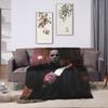 Michael Myers Halloween  Blankets  Picnic Flannel Throw Blanket For Couch Bed Soft Customized Quality Bedspread Birthday Gift