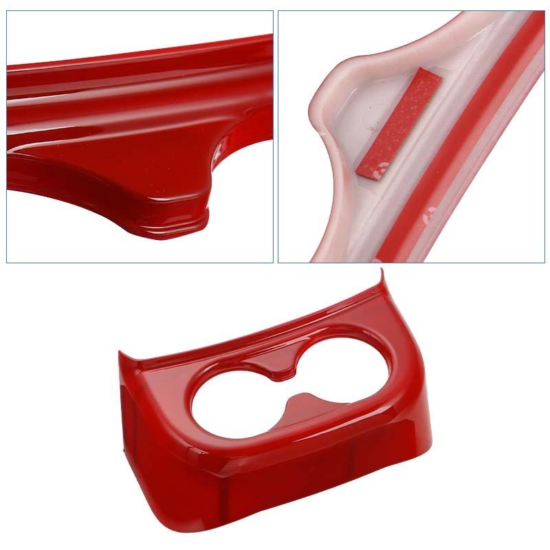 ABS Rear Cup Holder Decoration Protective Cover Sticker Fit For Jeep Wrangler JK 2011-2017 Interior Accessories