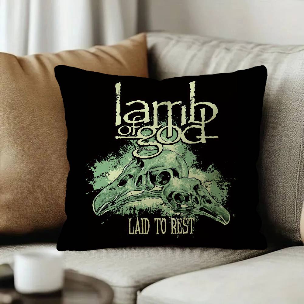 Band L-Lamb of GodS Pillow Cushion Cover Pillowcase Living Room Sofa Home Decor Customized