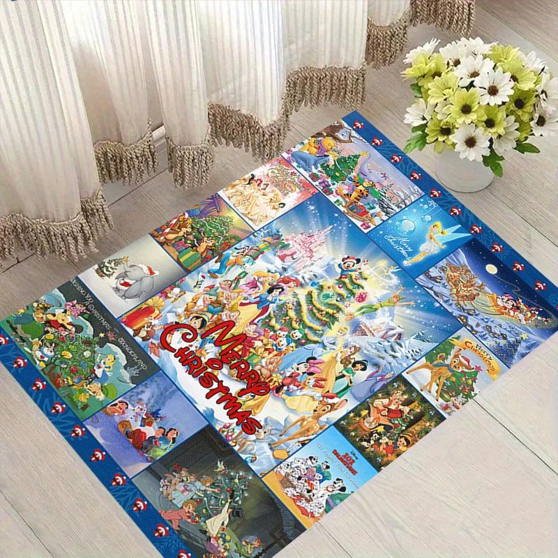 

1pc Mickey-and-Minnie Carpet Area Rug, Bedroom, and Playroom Durable, Stain-Resistant, and Easy To Clean, Living Room 60cm by 90cm
