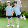 Children's Short-sleeved Summer Boys' Quick-drying Mesh Suit Girls' Sportswear