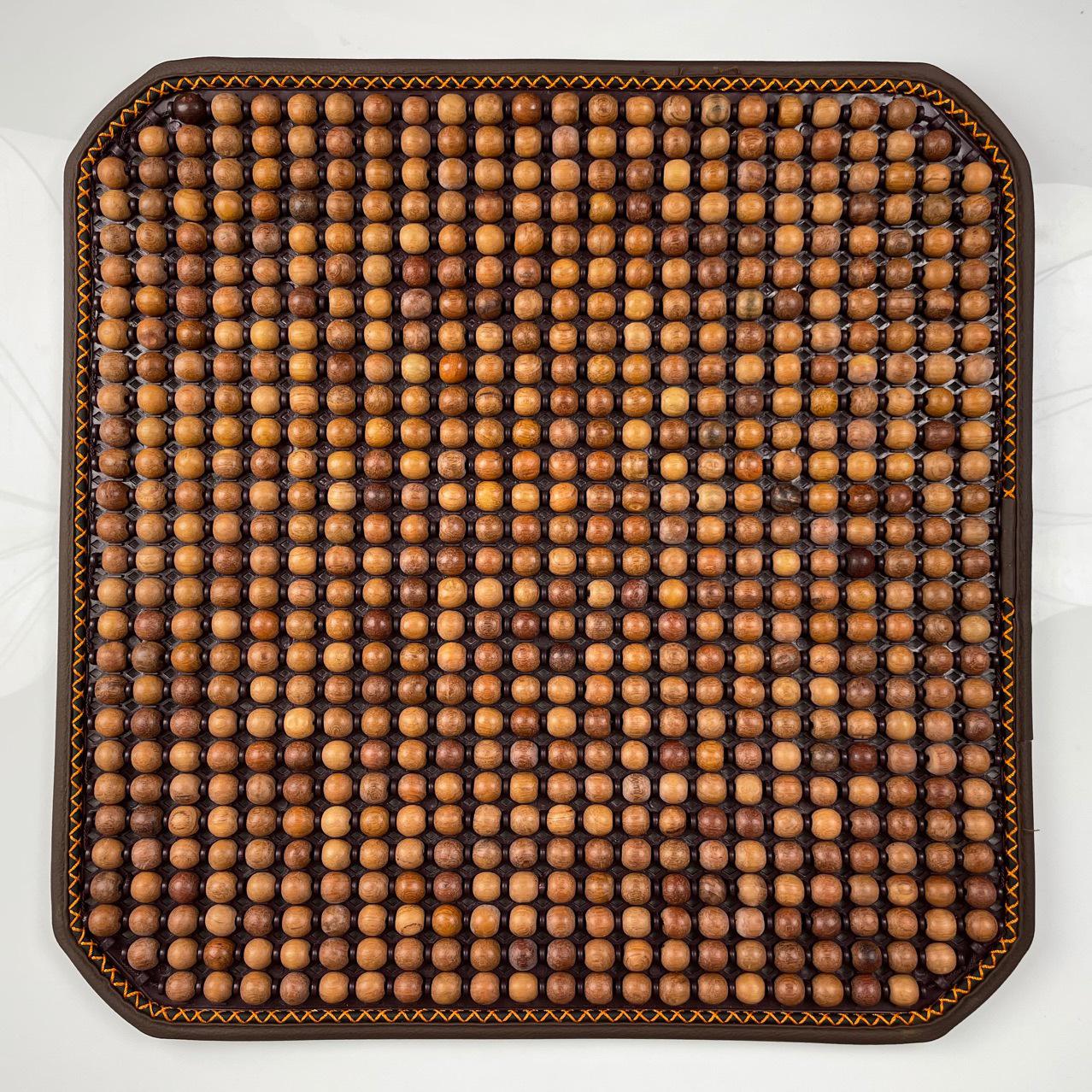 

Нескользящая дышащая подушка на сиденье автомобиля из розового дерева и грушевого дерева с бусинами - Летняя охлаждающая подкладка