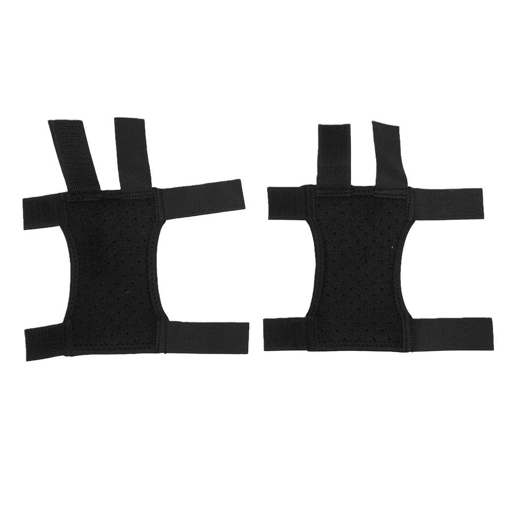 2 Pcs Forearm Crutch Pads Non Slip Breathable Adjustable Forearm Crutch Hand Grip Covers Black