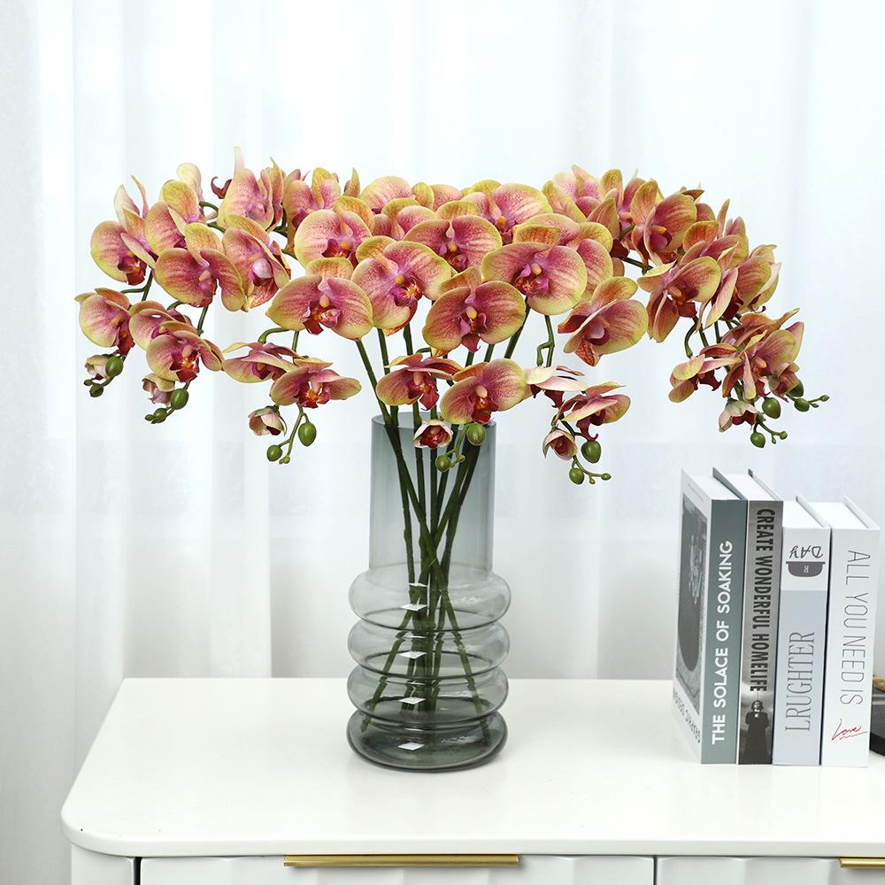 Lan Kwai Fong Luxurious Phalaenopsis Artificial Flowers for Living Room Decoration