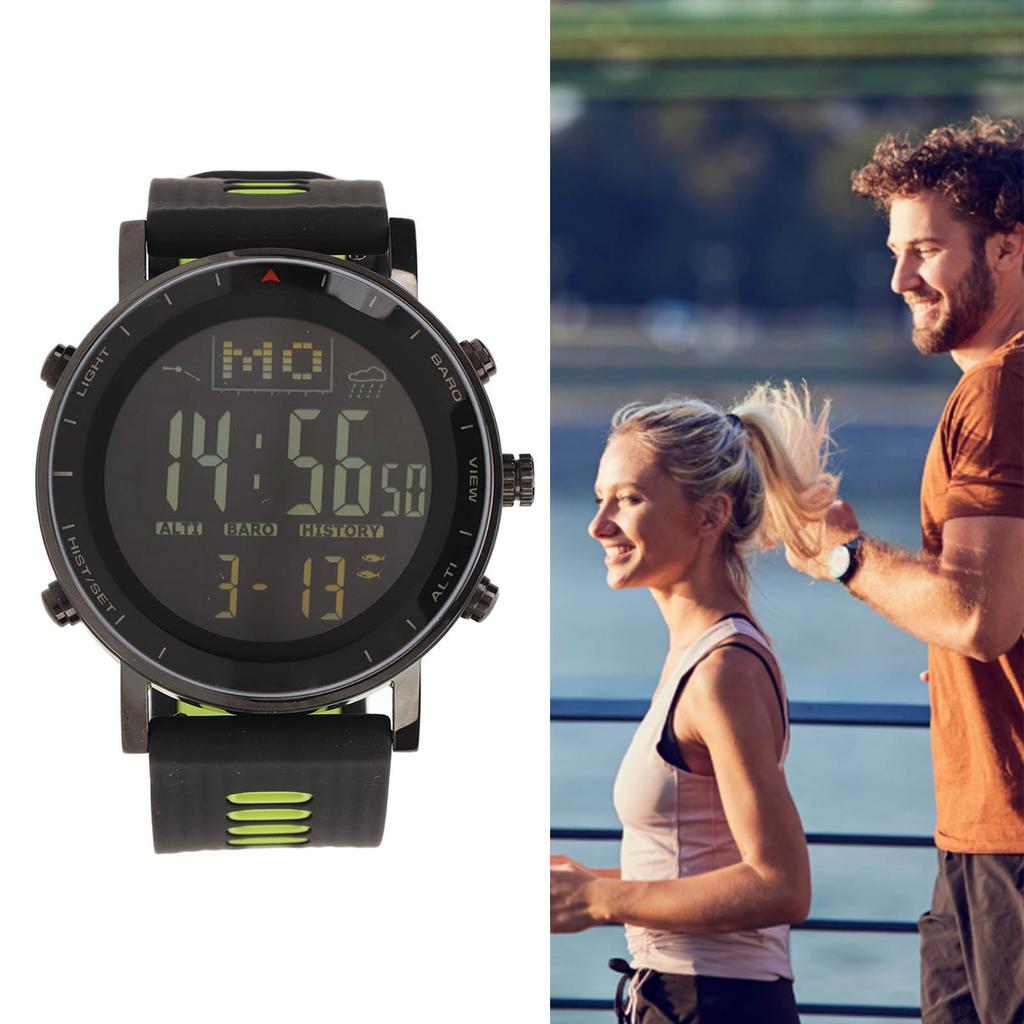 Outdoor Sports Watch Pressure Change Multifunctional Electronic Wrist Watch for Fishing Hiking