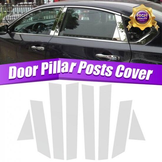 8*  For 2013-2018 Nissan Altima Pillar Posts Window Door Trim Accessories Chrome