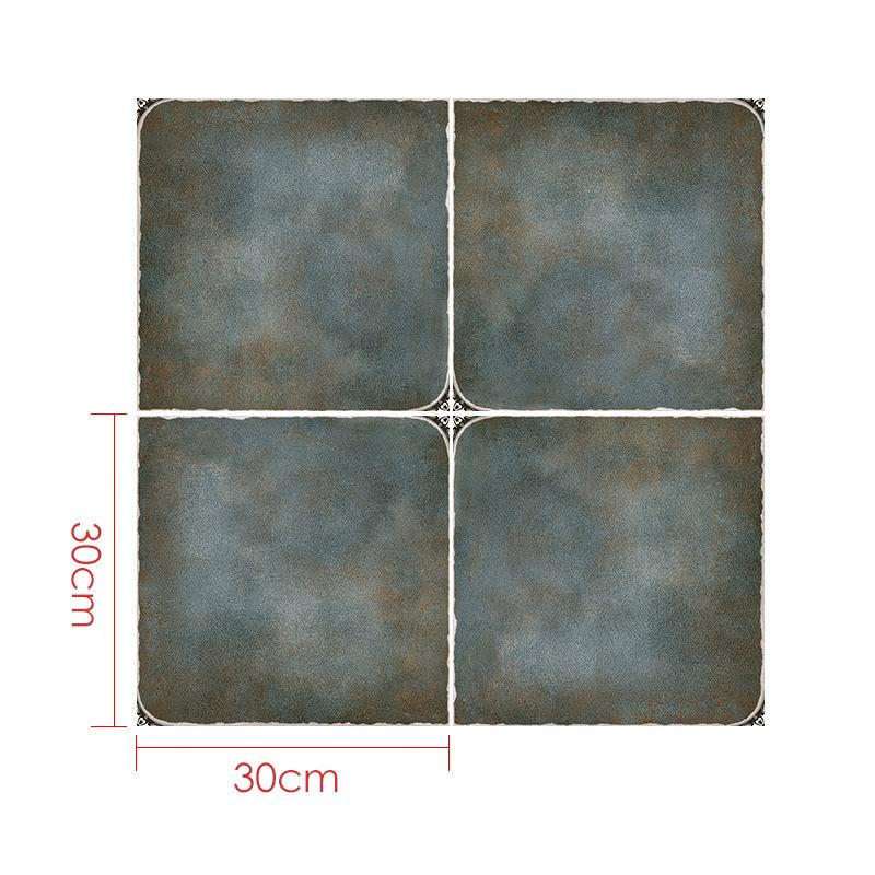 8Pcs Wall Sticker Self Adhesive Tiles Waterproof PVC Floor Stickers Marble Bathroom Ground Wallpapers Bedroom Retro Tile Sticker