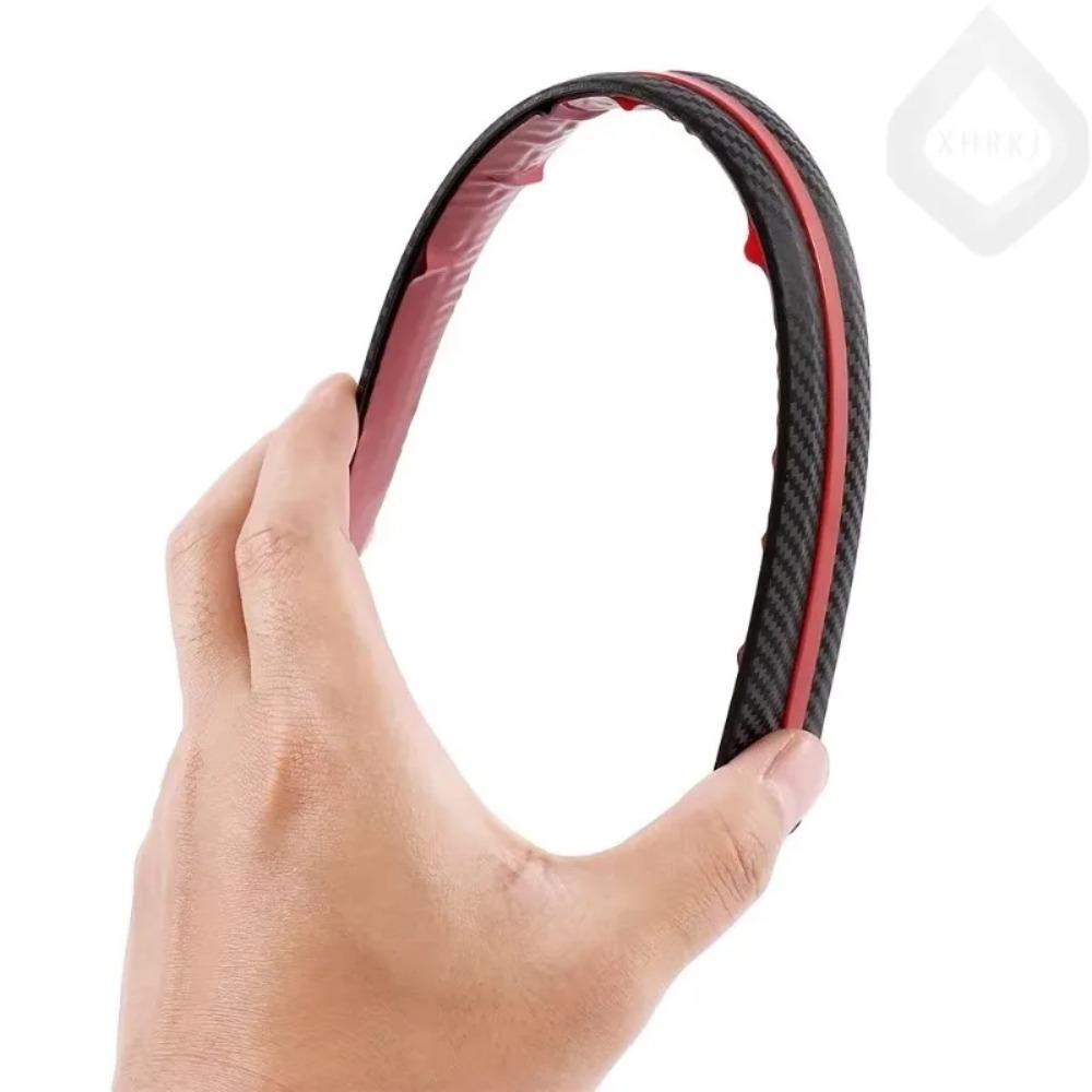 HotNEWS Anti-scratch Stickers Auto-protect Front And Rear Trim Strips 2 Pieces Car Carbon Fiber Style Bumper Corner Protectors