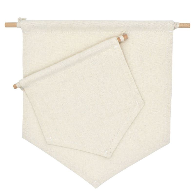 New Nordic Blank Cotton Brooch Pin Badge Holder Hanging Wall Display Banner Flag Kids Room Decoration