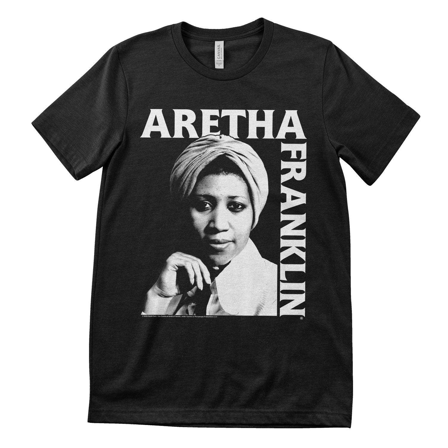 Officially Licensed Aretha Franklin Portrait Men- S