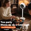 Winter Floor Mounted Warm Air Fan With Adjustable Telescopic Electric Heater For Home Bedroom Office Energy-Saving Small Sun