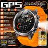 2026 New Adult Outdoor GPS Sport Smart Watch Altimeter Barometer 10ATM Waterproof 580mAh Battery Bluetooth Call Men AMOLED Smartwatch