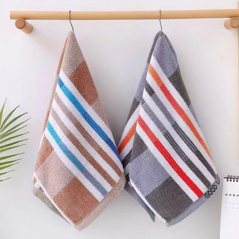 Cartoon Puppy Bear Quick-Drying Jacquard Hand Towel, 100% Cotton, 25x25 cm.