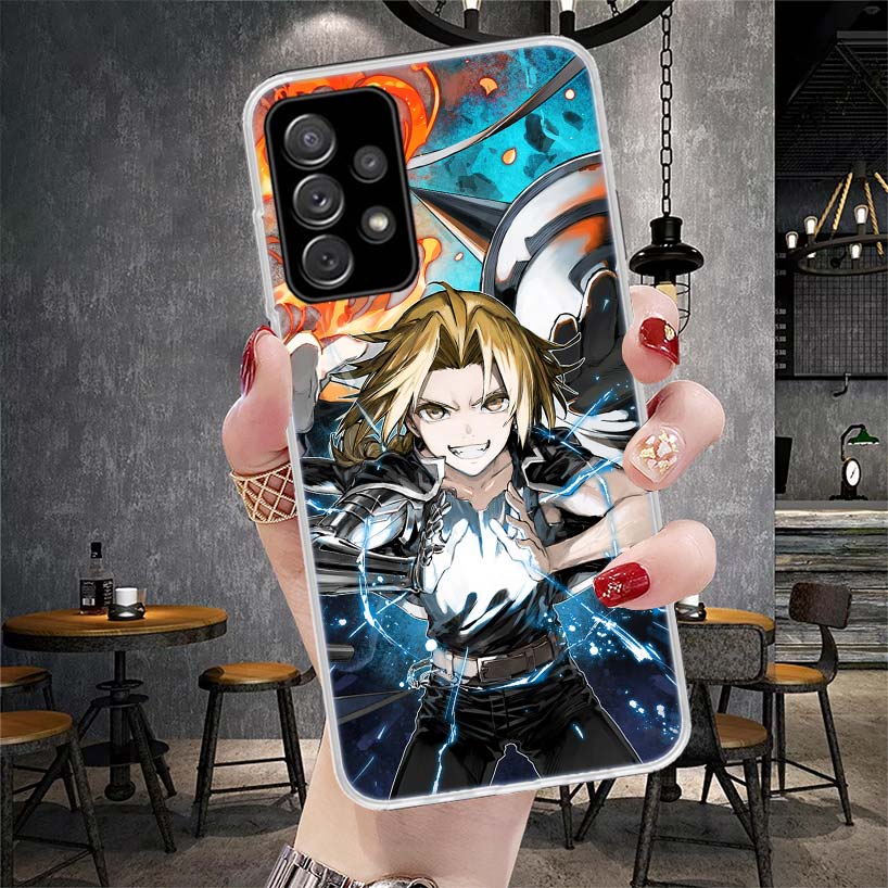 Fullmetal Alchemist Anime Phone Case For Samsung Galaxy A12 A22 A32 A52 A72 A02S A51 A50S A71 A70 A31 A20S Note 20 Ultra S10 A10