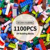 500g1x1 DlY Building Blocks Thick FiguresBricks 2x2 Dots Learning Imaginative SizeCompatible Including Plastic Playthings forChildren