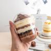 50pcs Transparent Disposable Cake Cup 250/360/500ML Salad Cup Party Supplies Dessert Cup Business