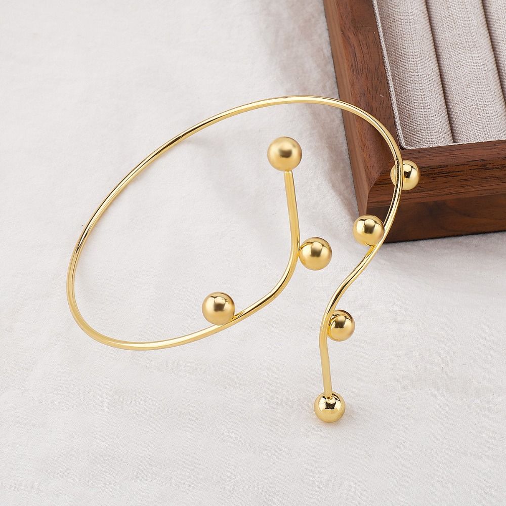 Hollow Flower Armband Arm Chain Line Weave Circle Upper Arm Bracelet Opening Cuff Bracelets  Girls