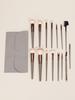 15-Piece Soft Bristle Makeup Brush Set: Powder, Blush, Foundation, Eyeshadow, Concealer, Eyebrow, Portable Kit