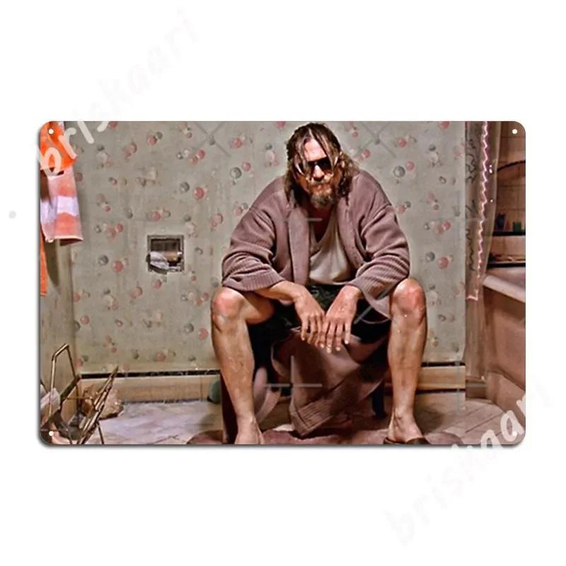 

Большой Лебовски Металлические таблички паб Пещера паб Винтажное Гаражное украшение Жестяная табличка Постеры 20x30cm