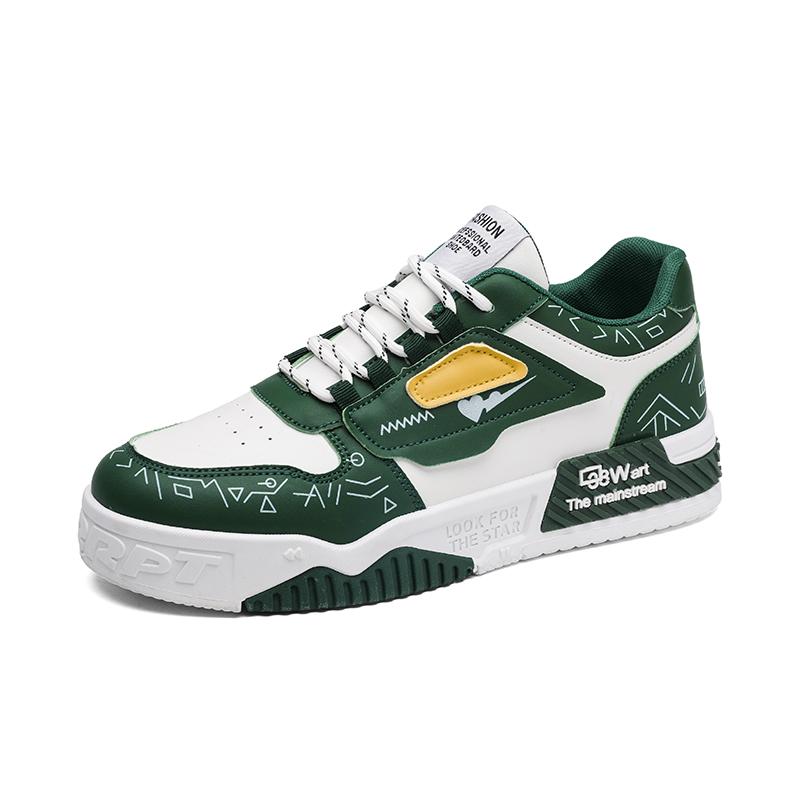 Fashion Hot Sale Men's Skateboard Shoes Graffiti Blue Platform Skateboarding Shoes Men Fashion Casual Sneakers Men zapatillas de hombre