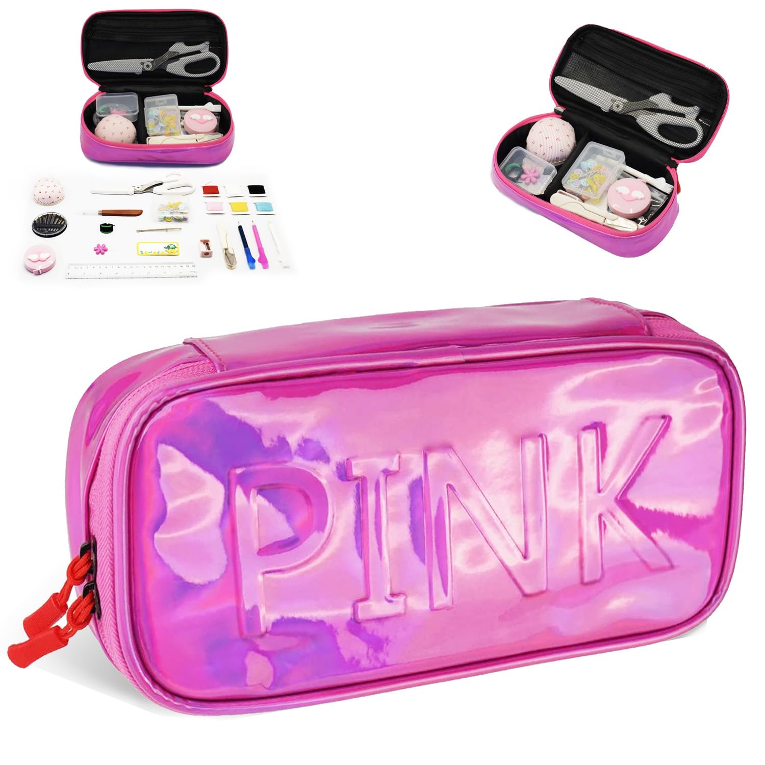 

Набор для шитья для начальной школы Шитье Набор для шитья для девочек и студентов-домовиков, Девичья коробка, Мальчики, (PINK)