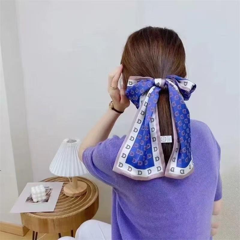 Luxury Design Silk Skinny Scarf For Women Fashion Hair Bands Neckerchief Soft Satin Lady Hands Bag Ribbon Neck Tie Scarf Female