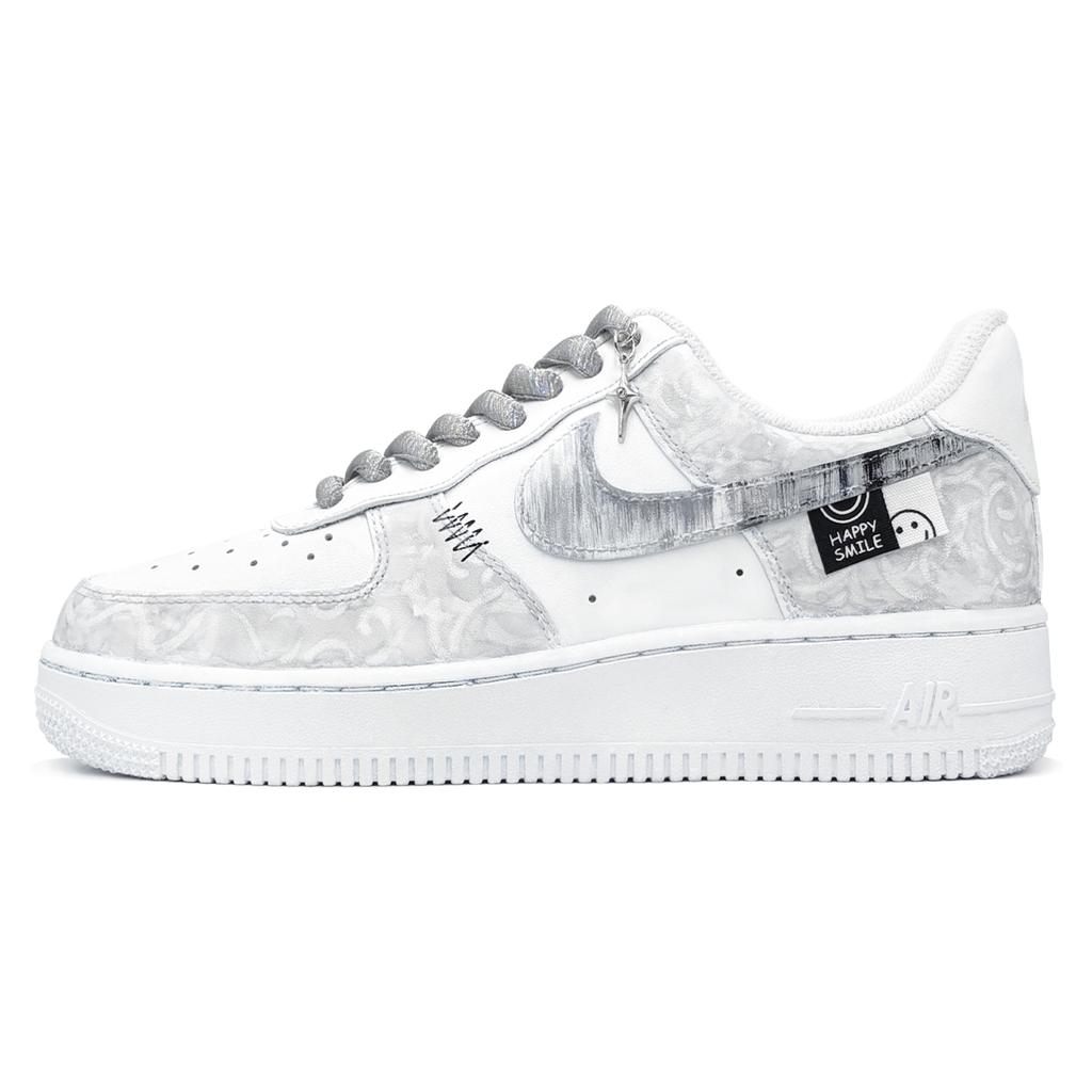 Nike Air Force 1 Shopping Bag, Vortex, First Culture V Low top Skateboard Shoes Men's White Gray CW2288-111(TeamTwo-nbag)