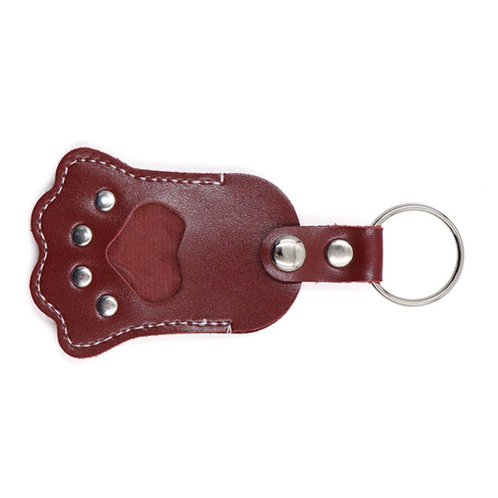 PU Leather Pet Hair Memorial Keychain With Secure Storage Pouch For Cats Dogs Souvenir Personalised Animal Furs Holder