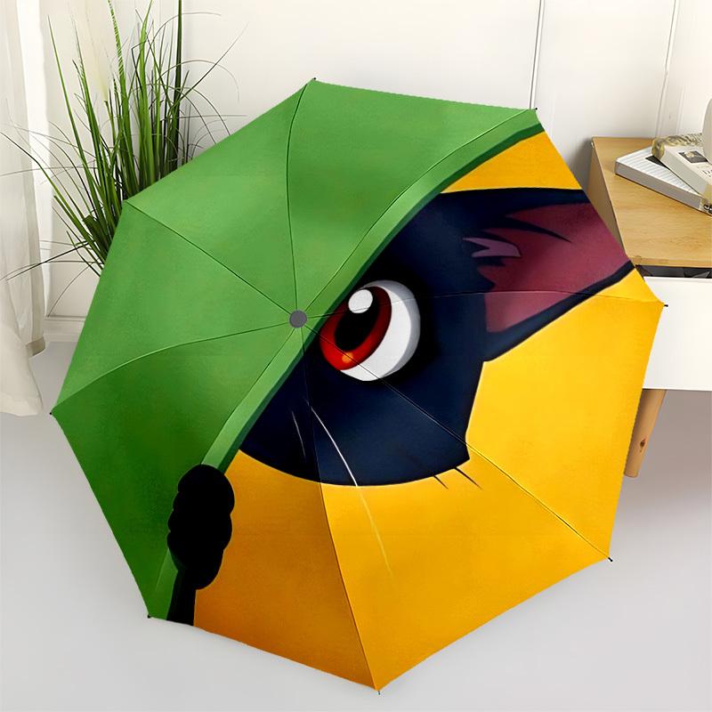 1pc Cat Circle Automatic Open/Close Umbrella Compact Folding Umbrella, All-Season Portable Umbrella for Women/Men F1124004
