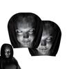 Halloween Horror Face Printing Car Headrest Covers  Car Seat Headreat Sleeve Dustproof Protective Cloth For Holiday Daily