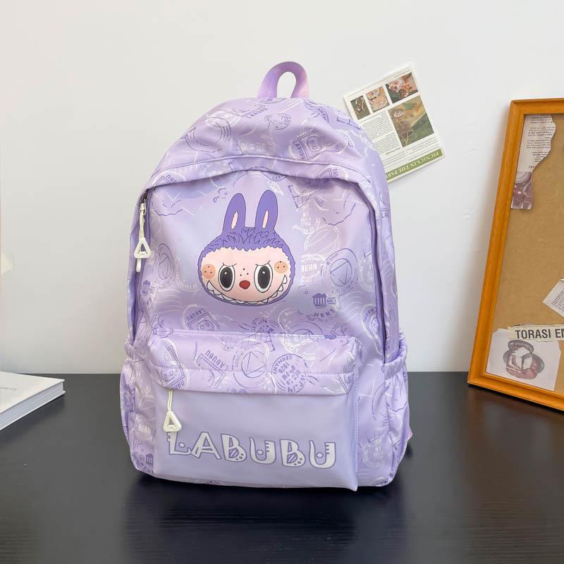 School bag new backpack female high school student trend cartoon animation backpack fashion going out casual backpack