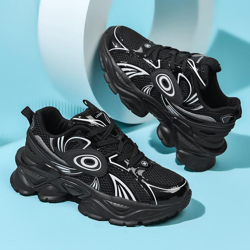 Platform Dad Shoes New Mecha Sneakers Spring and Summer Mesh Men's Catwalk Fashion Casual Trend Fashion Men