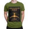 Disclosure Day painting poster Funny 100 Cotton TShirt Disclosure Day Tees Tops For Unisex