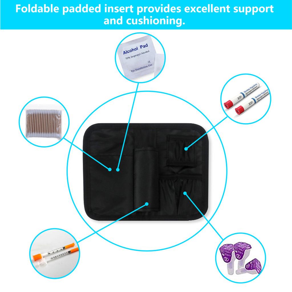 Insulin Pen Carrying Case - Portable Medical Cooler Bag for Diabetes Insulin Cooler Travel Case Convenient to Changing Needles