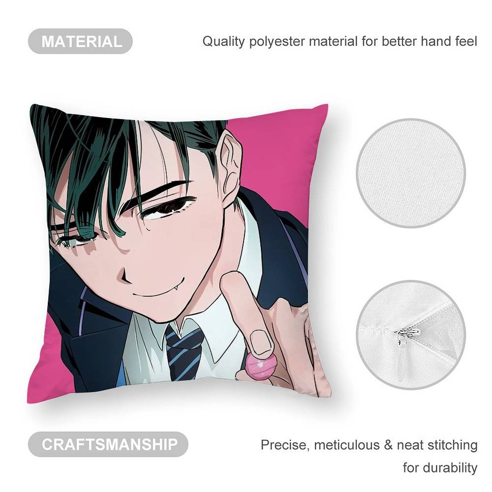 Anime A-Alien S-Stage Ivan Pillow Case Sofa Living Room Bedroom Double-Sided Printing Square Cushion Nap Time Pillow Case