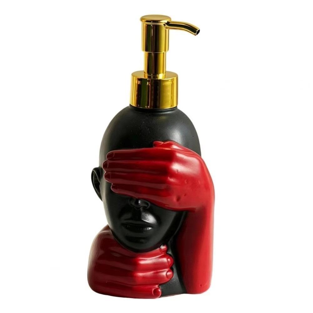 Harz-Pumpflasche Form Kunstskulptur Seifenflasche Duschgel-Pressflasche Heimdekoration