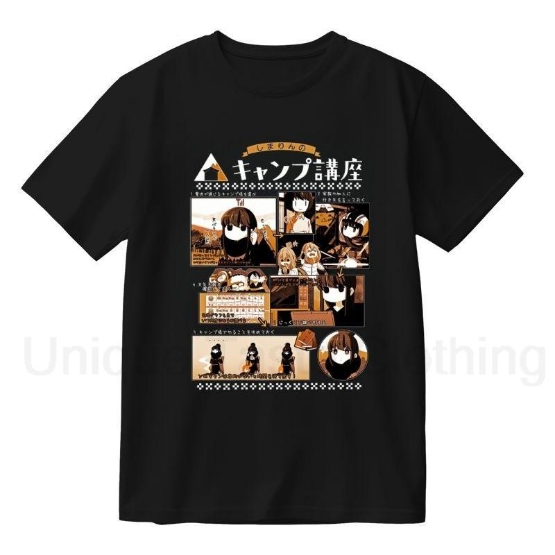

Anime Laid Back Camp T Shirt Shima Rin Camp Cartoon Print Tshirt Harajuku Fashion Women Unisex Summer Cotton Short Sleeve Tee Tops 3XL