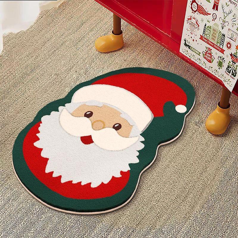 Christmas Floor Mat, Bathroom Water-absorbing Non-slip Floor Mat, Easy To Take Care of Floor Mat At the Entrance