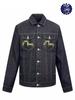 Evisu Men's Gold Dragon Embroidered Denim Jacket