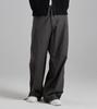 Beoteunseoul Multi-Pocket Wide Strap Cotton Pants (Dark Gray)