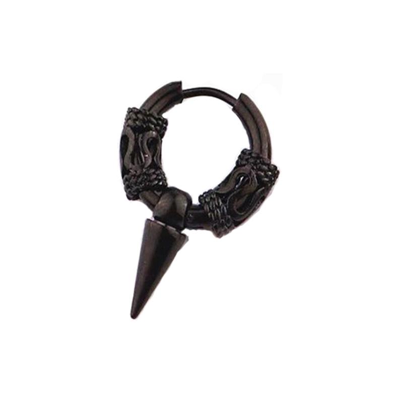 Klassische Herren Edelstahl Creolen für Damen Hip Hop Ohrring für Herren Jungenohrringe Punk Gothic Ohrstecker Schmuck Party Geschenk