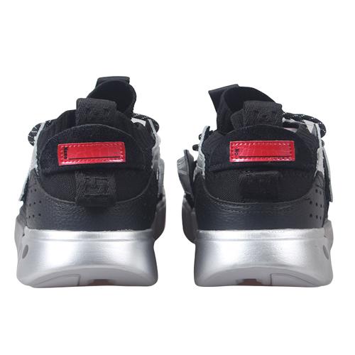 Li Ning Enlightenment Cushioning Slip Resistant Abrasion Resistant Low top Vintage Basketball Shoes Men's Black AGBN069-11