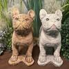 Beautiful Standing Bulldog Figure In Sand Color